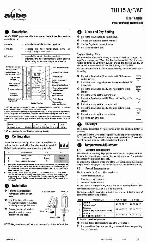 Aube Technologies Thermostat TH115 A-page_pdf